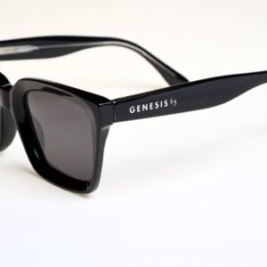 Genesis Rome 2026 – Polarized Black Acetate Sunglasses | Italian Design, UV400 Protection