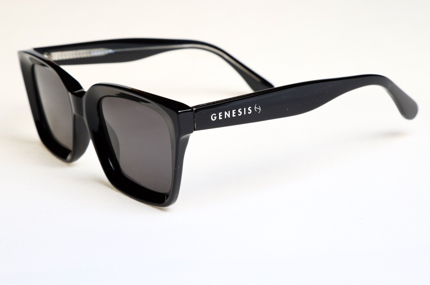 Genesis Rome 2026 – Polarized Black Acetate Sunglasses | Italian Design, UV400 Protection