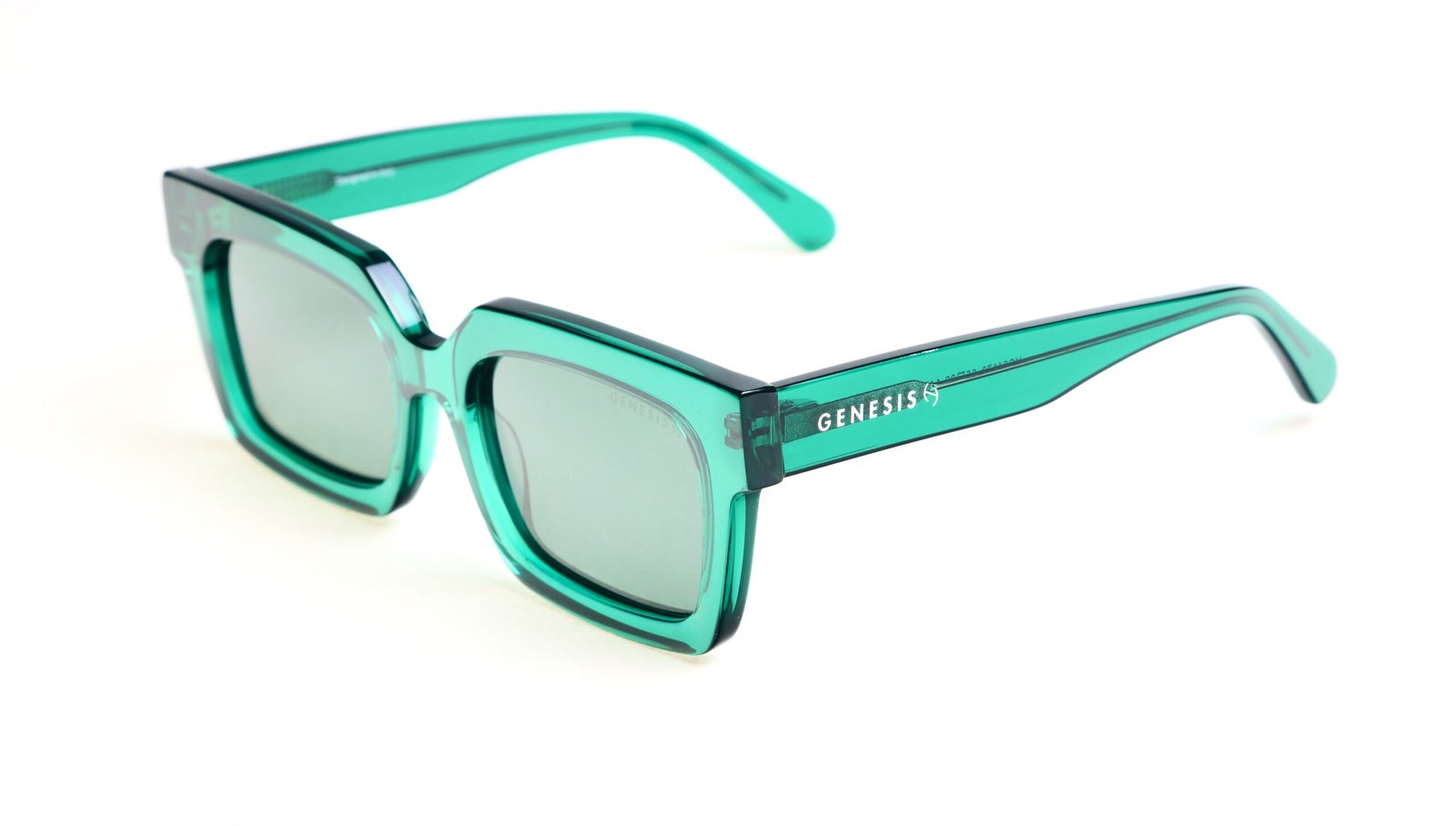 Genesis London 2026 – Polarized Emerald Sunglasses | Italian Acetate Frame, UV400 Protection