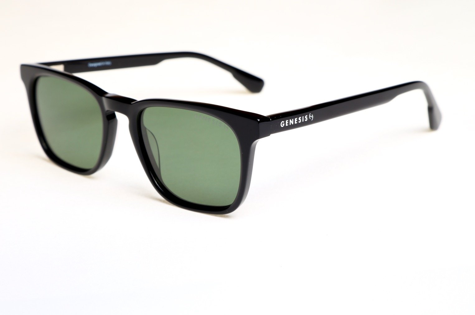 Genesis Miami 2026 – Polarized Square Sunglasses | Classic Black Acetate Frame, UV400 Protection (Copy)