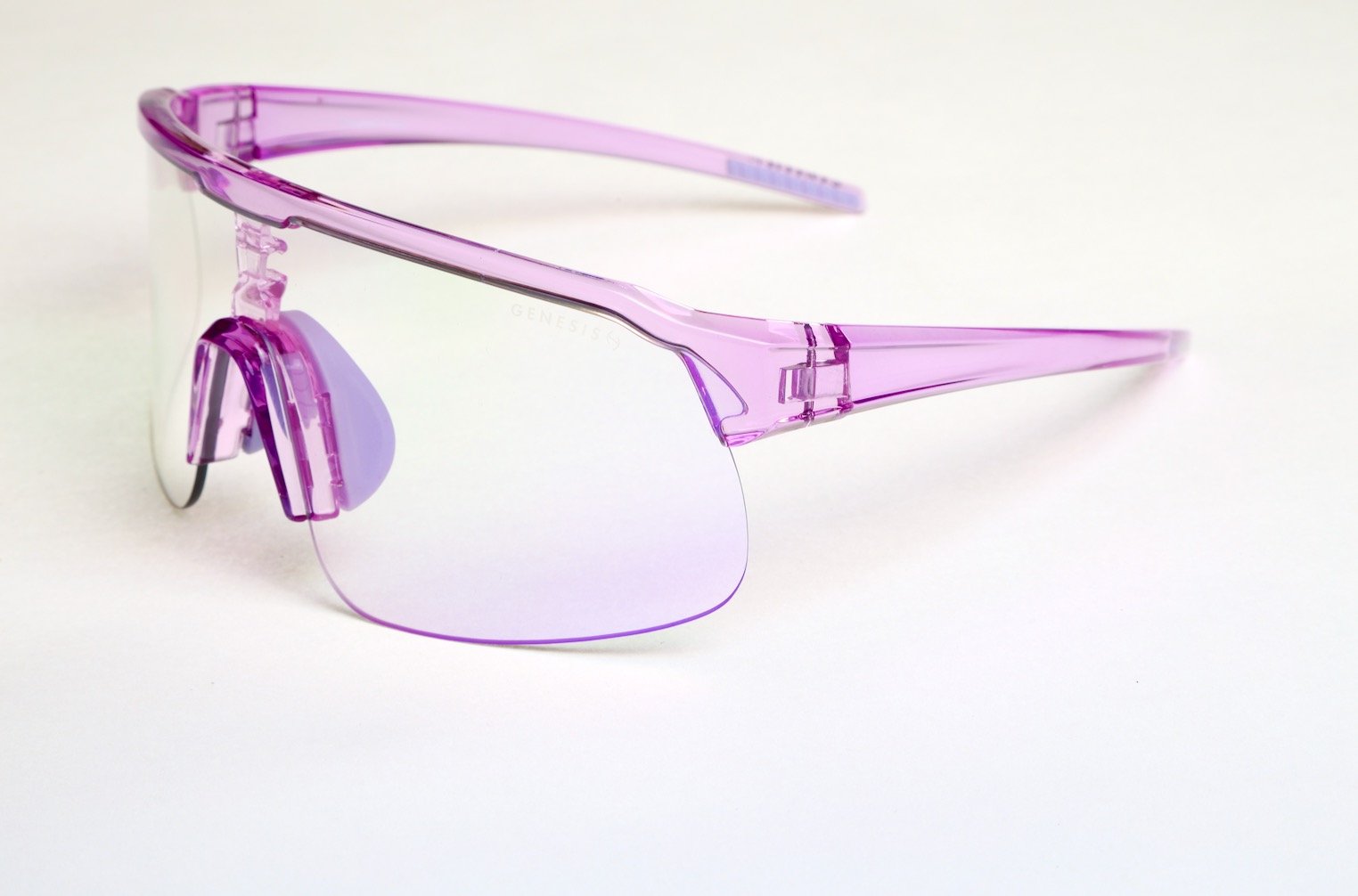 Genesis France 2026 – Photochromic Sport Sunglasses | Purple Frame, Lightweight, UV400 Protection