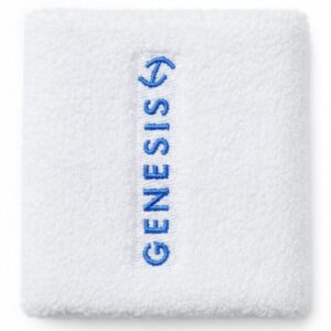 GENESIS Performance Singlewide White Wristbands