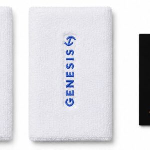 GENESIS Performance Medium Size White Wristbands